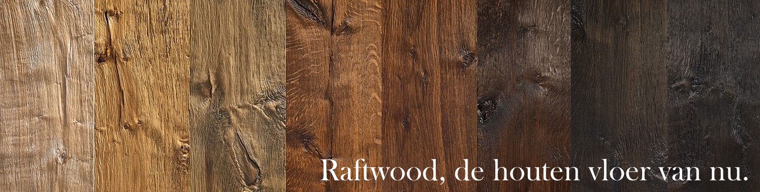Raftwood, ook zo'n mooi verouderd eiken. Uit oude spoorbielzen.